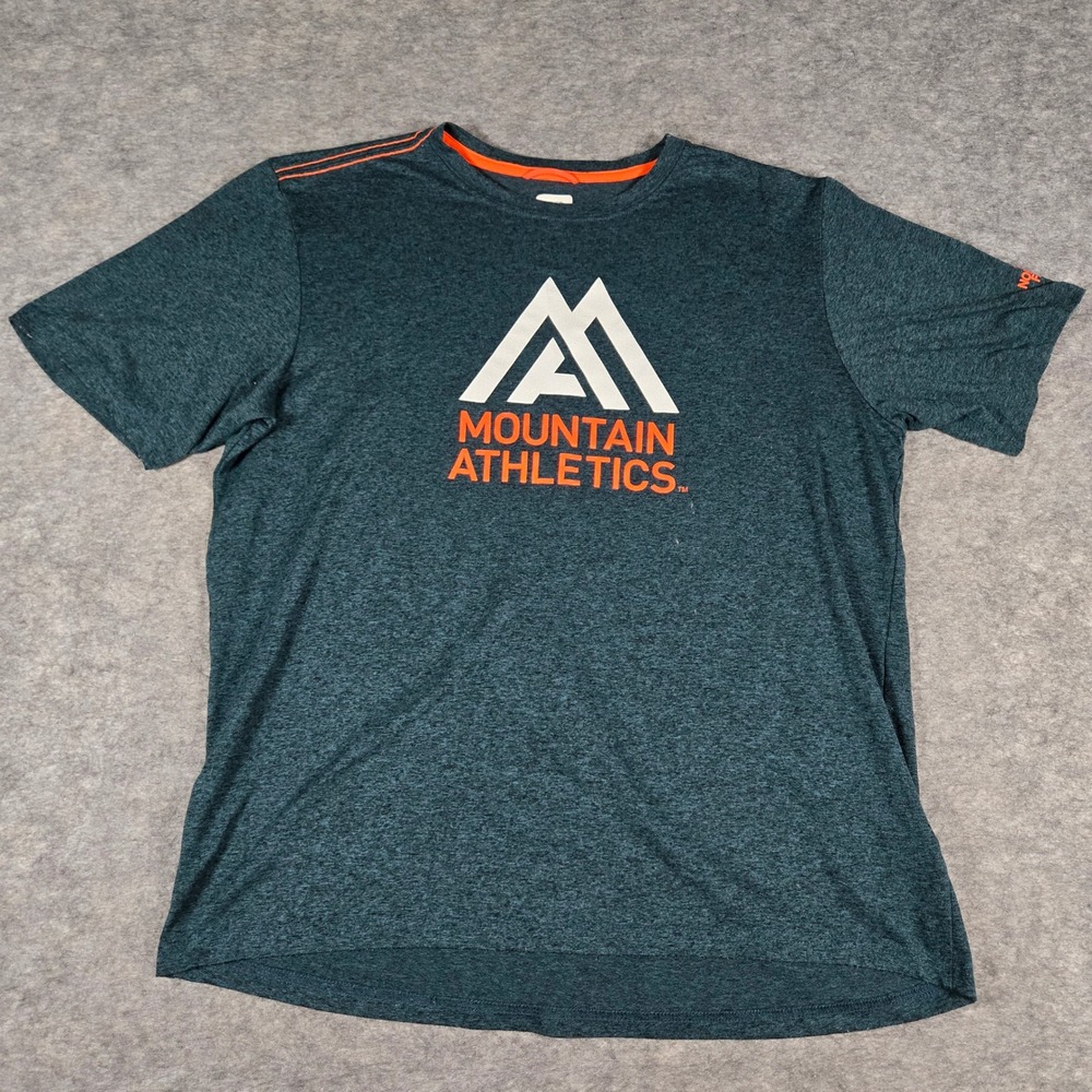 The North Face Mens Teal Mountain Athletics Graphic Training T-Shirt Small